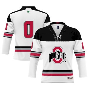#0 Ohio State Buckeyes ProSphere Unisex Women's Hockey Jersey - White
