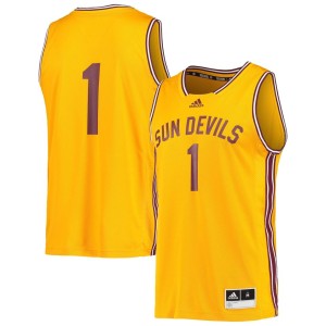#1 Arizona State Sun Devils adidas Reverse Retro Jersey - Gold