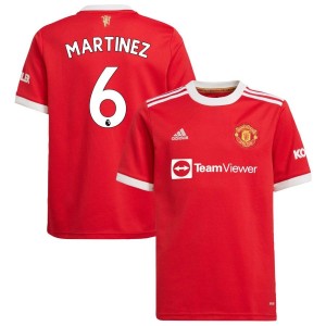 Lisandro Martinez Manchester United adidas Youth 2021/22 Home Replica Jersey - Red