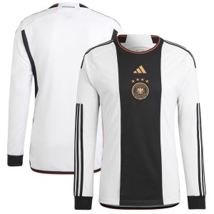 Germany National Team adidas 2022/23 Home Replica Long Sleeve Jersey - White