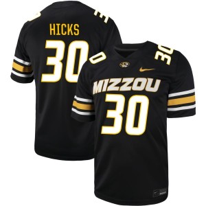 Chuck Hicks  Missouri Tigers Nike NIL Football Game Jersey - Black