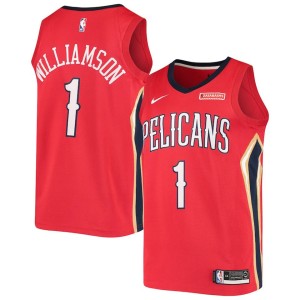 Men's New Orleans Pelicans Zion Williamson Jersey Statement Edition - Red