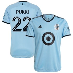 Teemu Pukki Minnesota United FC adidas 2021 The River Kit Authentic Jersey - Light Blue