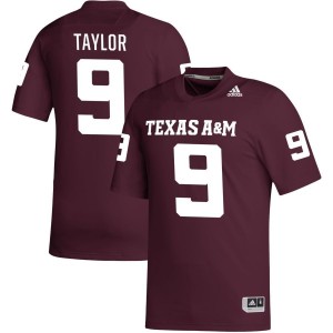 Bobby Taylor Texas A&M Aggies adidas NIL Replica Football Jersey - Maroon