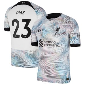 Luis Diaz Liverpool Nike 2022/23 Away Vapor Match Authentic Player Jersey - White