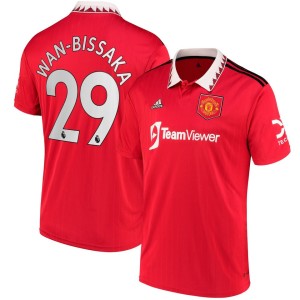 Aaron Wan-Bissaka Manchester United adidas 2022/23 Home Replica Player Jersey - Red
