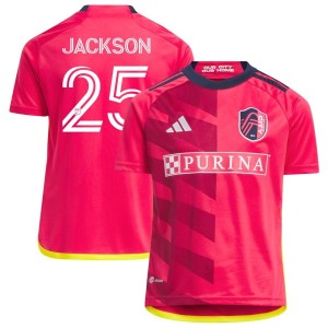 Aziel Jackson St. Louis City SC adidas Youth 2023 CITY Kit Replica Jersey - Red