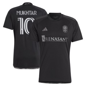 Hany Mukhtar Nashville SC adidas 2023 Man In Black Kit Replica Player Jersey - Black
