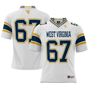 #67 West Virginia Mountaineers ProSphere Football Jersey - White