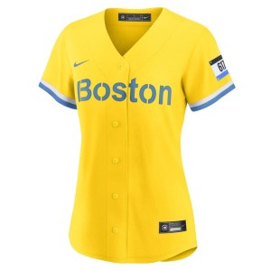 Women's  Nike Red Sox City Connect Replica Jersey - Gold