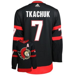 Brady Tkachuk Ottawa Senators Adidas Primegreen Authentic NHL Hockey Jersey