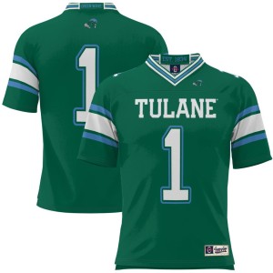 #1 Tulane Green Wave ProSphere Football Jersey - Green