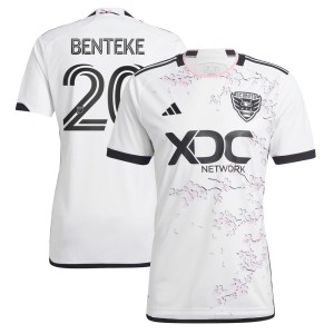 Christian Benteke D.C. United adidas 2023 The Cherry Blossom Kit Replica Player Jersey - White