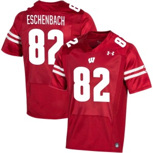 Jack Eschenbach Wisconsin Badgers Under Armour NIL Replica Football Jersey - Red