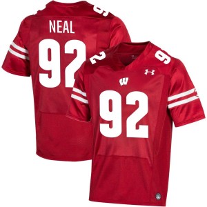 Curt Neal Wisconsin Badgers Under Armour NIL Replica Football Jersey - Red