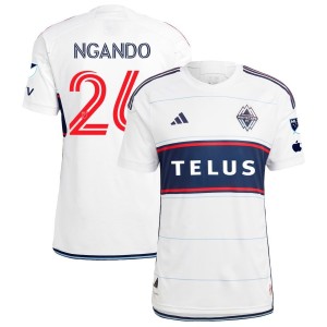 JC Ngando Vancouver Whitecaps FC adidas 2023 Bloodlines Authentic Jersey - White