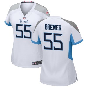Aaron Brewer Tennessee Titans Nike Women's Game Jersey - White