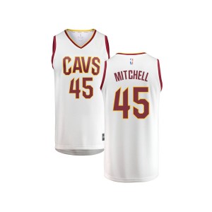 Donovan Mitchell Cleveland Cavaliers Fanatics Branded Youth Fast Break Replica Jersey White - Association Edition