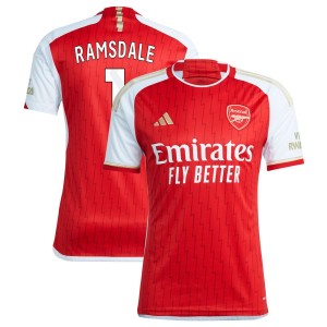 Aaron Ramsdale Arsenal adidas 2023/24 Home Replica Jersey - Red