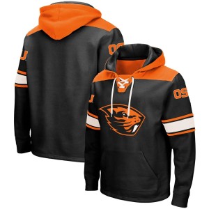 Oregon State Beavers Colosseum 2.0 Lace-Up Pullover Hoodie - Black