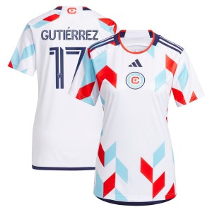 Brian Gutierrez Chicago Fire adidas Women's 2023 A Kit For All Replica Player Jersey - White