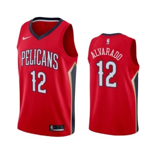 Men's New Orleans Pelicans Jose Alvarado Statement Edition Jersey - Red