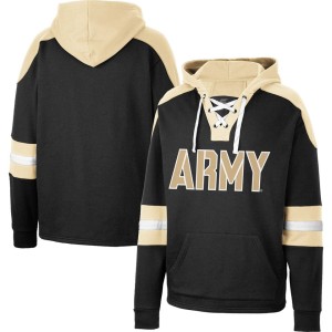 Army Black Knights Colosseum Lace-Up 4.0 Pullover Hoodie - Black
