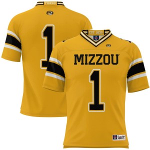 #1 Missouri Tigers ProSphere Youth Football Jersey - Gold