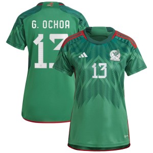 Guillermo Ochoa Mexico National Team adidas Women's 2022/23 Home Replica Player Jersey - Green