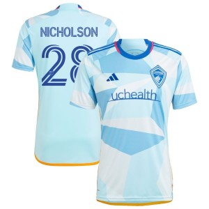 Sam Nicholson Colorado Rapids adidas 2023 New Day Kit Replica Jersey - Light Blue