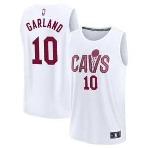 Darius Garland Cleveland Cavaliers Fanatics Branded Fast Break Replica Jersey - Association Edition - White