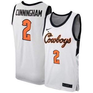 Cade Cunningham Oklahoma State Cowboys Nike Replica Basketball Jersey - White