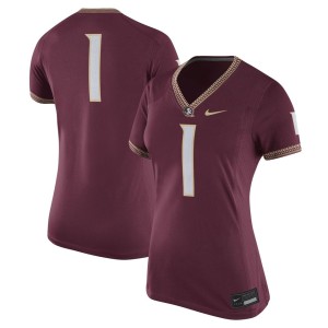 #1 Florida State Seminoles Nike Women's Game Jersey - Garnet