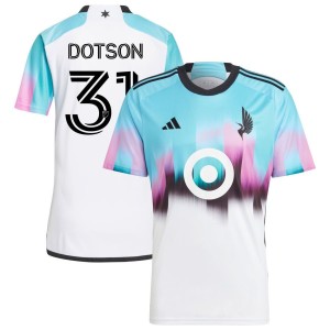 Hassani Dotson Minnesota United FC adidas 2023 The Northern Lights Kit Replica Jersey - White