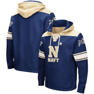 Navy Midshipmen Colosseum 2.0 Lace-Up Pullover Hoodie - Navy