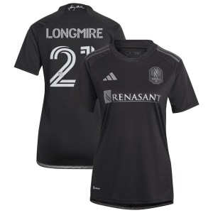 Ahmed Longmire Nashville SC adidas Women's 2023 Man In Black Kit Replica Jersey - Black