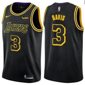 Men's Los Angeles Lakers Anthony Davis Icon Edition Jersey Black