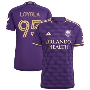 Favian Loyola Orlando City SC adidas 2023 The Wall Kit Authentic Jersey - Purple