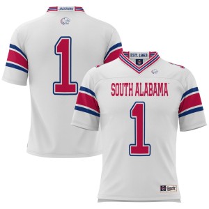 #1 South Alabama Jaguars ProSphere Football Jersey - White