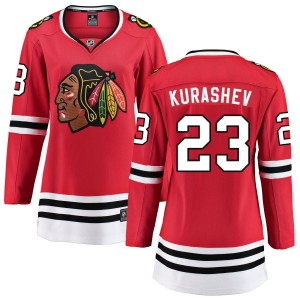 Philipp Kurashev Chicago Blackhawks Fanatics Branded Women's Home Breakaway Jersey - Red