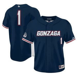 #1 Gonzaga Bulldogs ProSphere Baseball Jersey - Navy