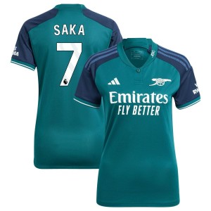 Bukayo Saka  Arsenal adidas Women's 2023/24 Third Replica Jersey - Green