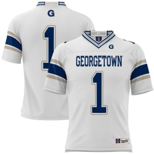#1 Georgetown Hoyas ProSphere Youth Football Jersey - White