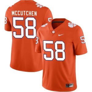 Evan McCutchen Clemson Tigers Nike NIL Replica Football Jersey - Orange