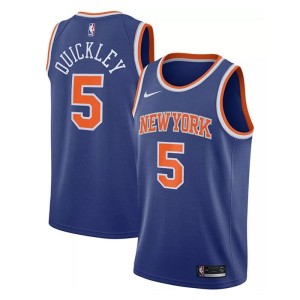 Men's New York Knicks Immanuel Quickley Icon Edition Jersey - Blue