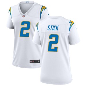 Easton Stick Nike Los Angeles Chargers Women's Game Jersey - White