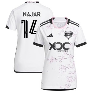 Andy Najar D.C. United adidas Women's 2023 The Cherry Blossom Kit Replica Jersey - White