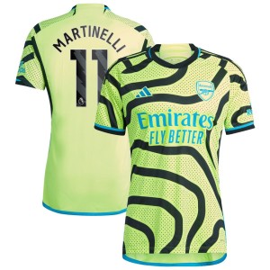 Gabriel Martinelli Arsenal adidas 2023/24 Away Replica Player Jersey - Yellow