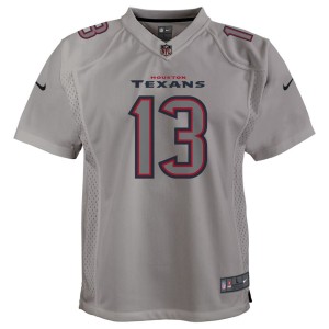 Boys' Grade School Brandin Cooks Nike Texans Atmosphere Game Jersey - Grey