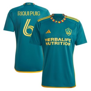 Riqui Puig LA Galaxy adidas 2023 LA Kit Replica Player Jersey - Green